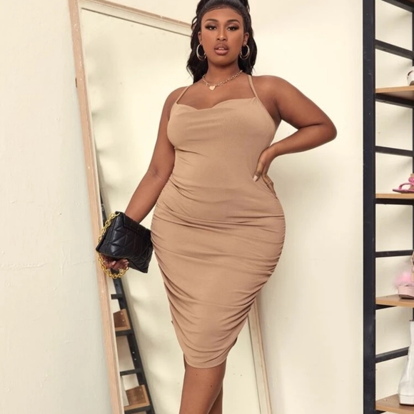 SHEIN Dresses & Skirts - SHEIN Mocha Cami Dress